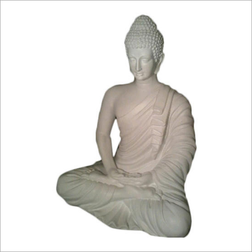 White FRP Buddha Statue