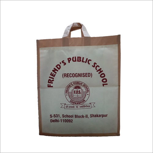 Printed Cotton Canvas Bag - Cotton Canvas, 12 x 15 Inch, Multicolor | Features Handles for Easy Carrying and Versatile Use