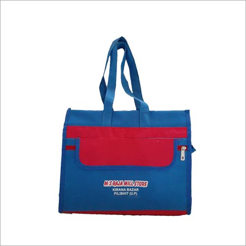 Corporate Printed Cotton Canvas Bag - Canvas Material, 14 x 14 Inch, Multicolor | Features Durable Handles for Enhanced Convenience