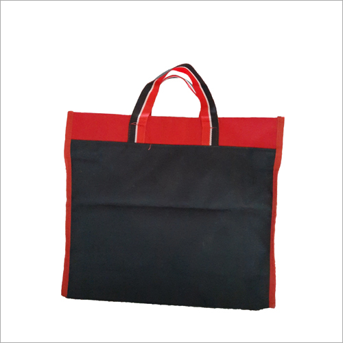 Matti Bag - Other Material, 14 x 14 Inch | Black and Red Color, Features Durable Handles for Enhanced Portability