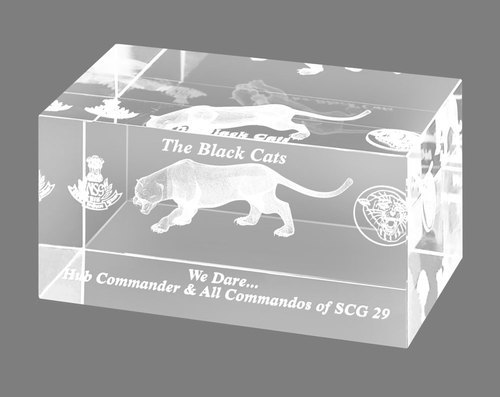 Transparent Decorative Crystal Cube