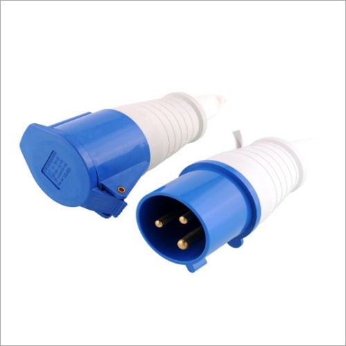 Blue Industrial Plug And Coupler