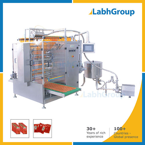 Automatic Multitrack Sachet Packing Machine For Tomato Ketchup