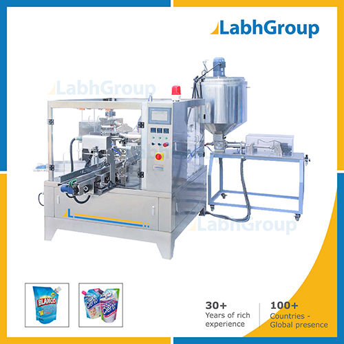 Preformed Spout Bag Packing Machine For Liquid Detergent