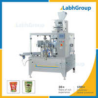 ऑटोमैटिक टी प्रीफॉर्मेड स्टैंड-अप पाउच डोय बैग पैकिंग मशीन