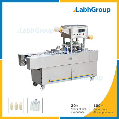 Dairy Milk Bottle With Foil Seal Filling Packing Machine