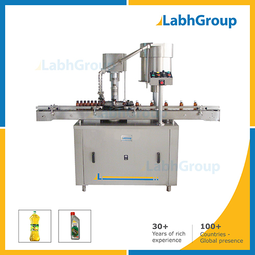 Screw Cap Sealing Machine For Plastic And Glass Bottles