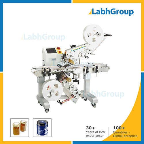 Sticker Labelling Machine For Top & Bottom Label
