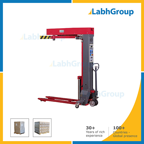 Mobile Pallet Stretch Film Wrapping Machine With Forklift