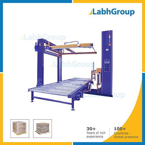 Pallet Stretch Wrapping Machine With Top Sheet Dispenser