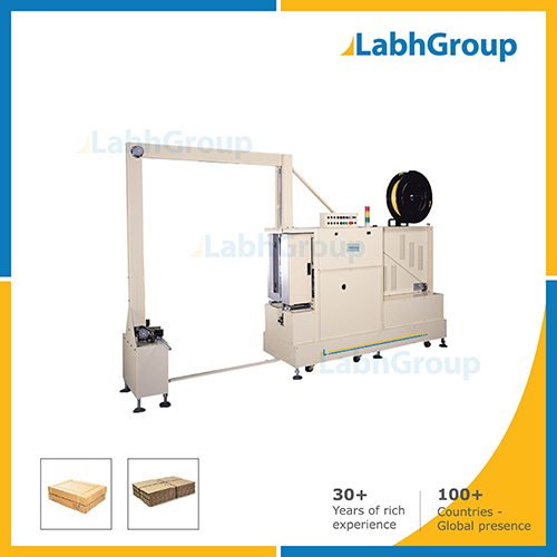 Vertical Pallet Strapping Machine With Movable Track