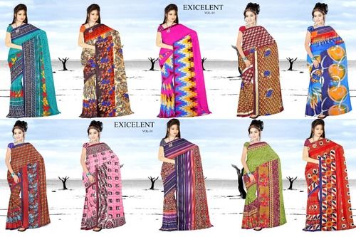 Multy Colour Ladies Casual Wear Saree