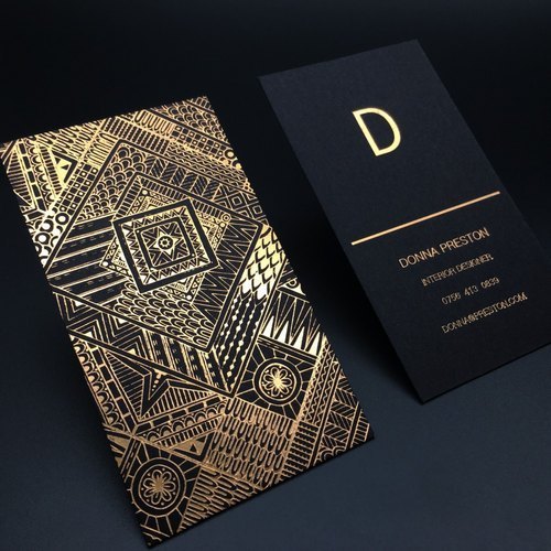 Any Colur Gold Foil Visiting Card
