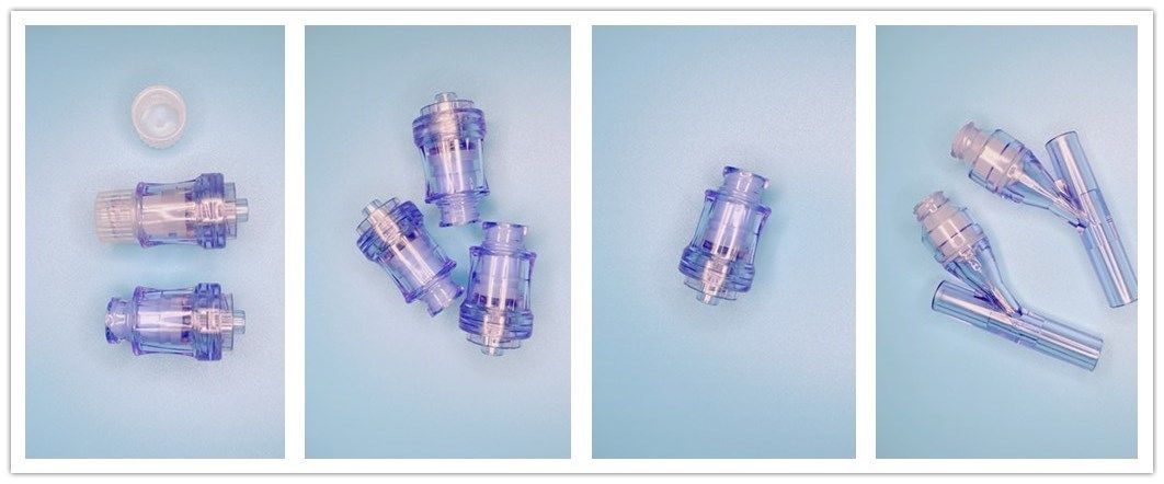 Inflation Device Iv Set Infusion Set Y Type Needle Free Needless Connector For Oxygen Concentrator