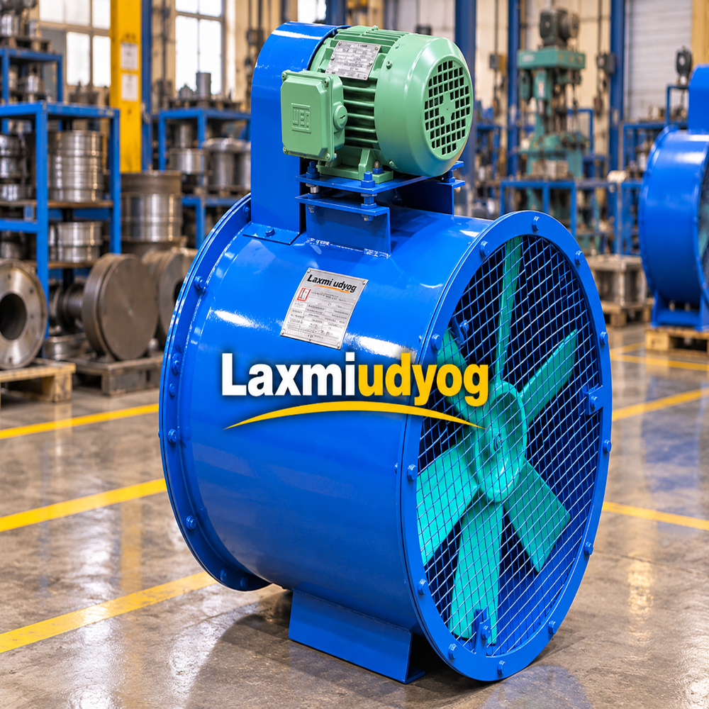 Belt Drive Vane Axial Fan - Blade Material: Stainless Steel