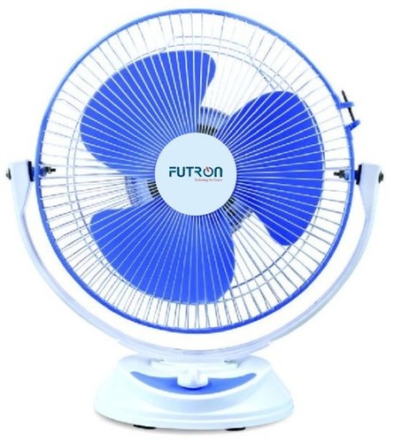 All Purpose Fan - ABS Material, Medium Size, White/Burgundy Color, 2300 RPM | 45 Watt, 225 Sweep, Wall Hanging Design