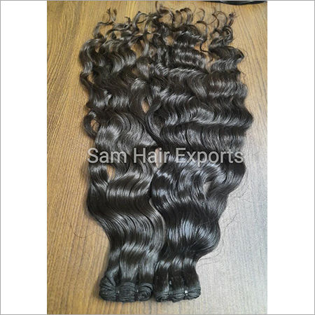 Deep Wavy Weft Indian Hair