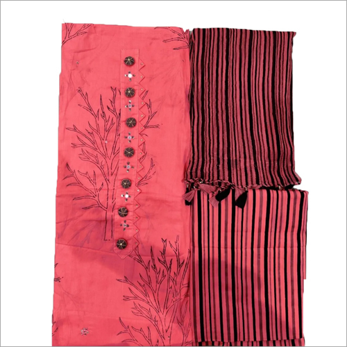 Available In Different Color Ladies Modern Suit Material