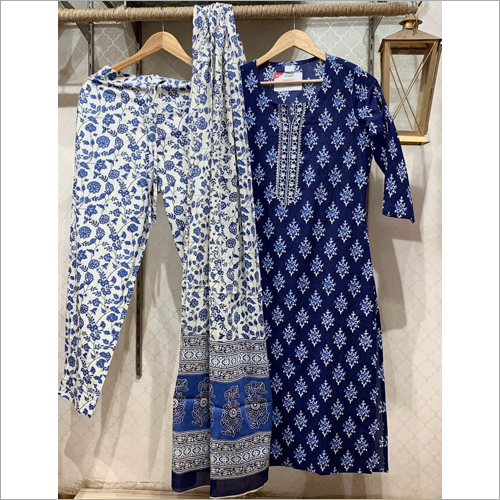 Ladies Palazzo Suit Set - Printed Cotton Blend | Washable, Short Sleeves, Suitable for Rainy, Spring, Summer, and Winter Seasons