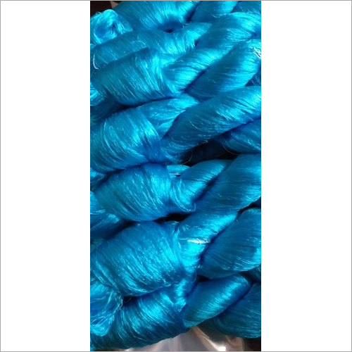Blue Silk Yarn