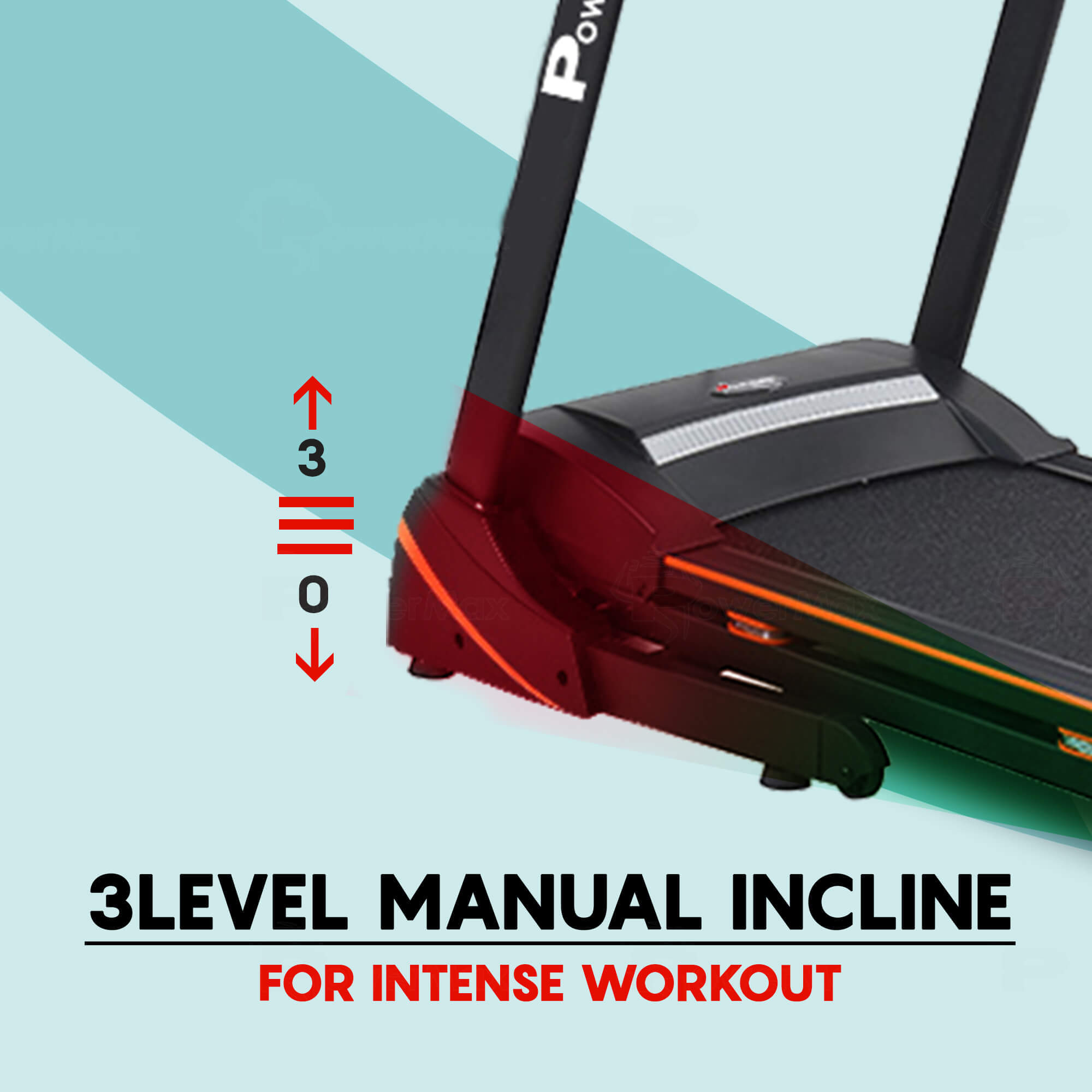 TDM-100S Motorized Treadmill with Jumping Wheel & Auto Lubrication