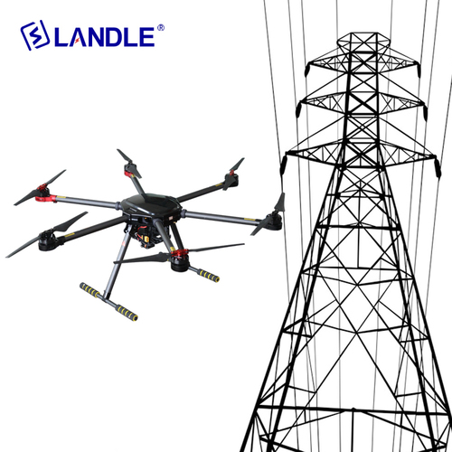 Hypld-6 Professional 6 Spirals Wing Drone For Power Line Construction