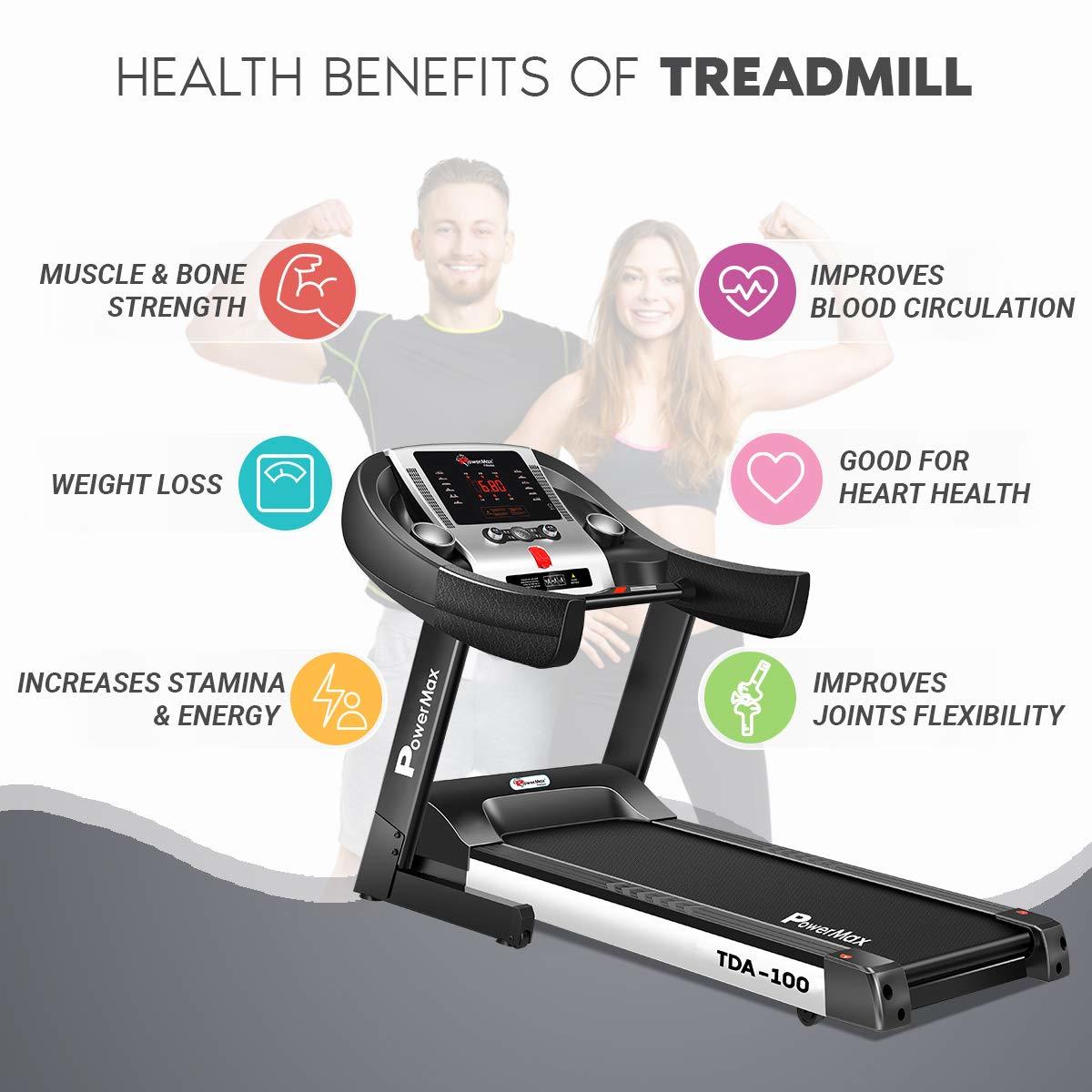 TDA-100 Semi Auto lubrication Motorized Treadmill with Auto Incline