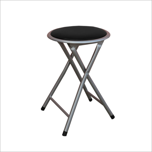Machine Made Imported Silver Powder Cotting Metal Folding Stool