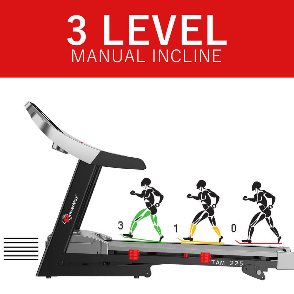 TAM-225 AC Motorized Treadmill with MP3 & iPad Holder