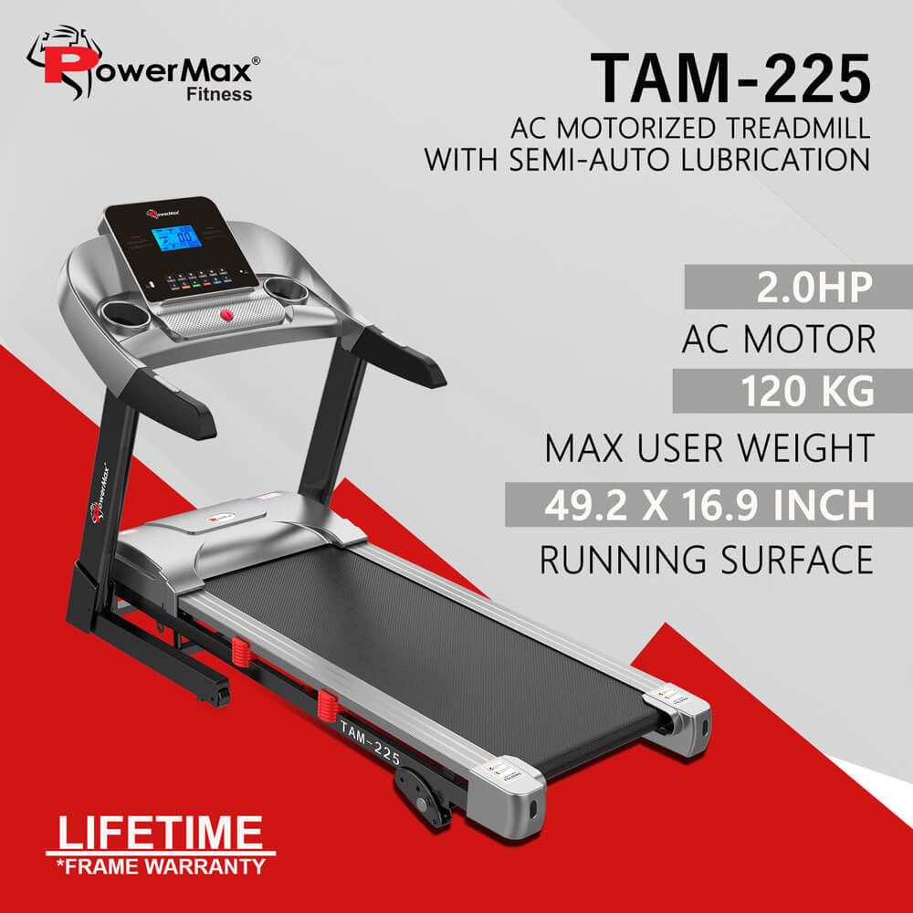 TAM-225 AC Motorized Treadmill with MP3 & iPad Holder