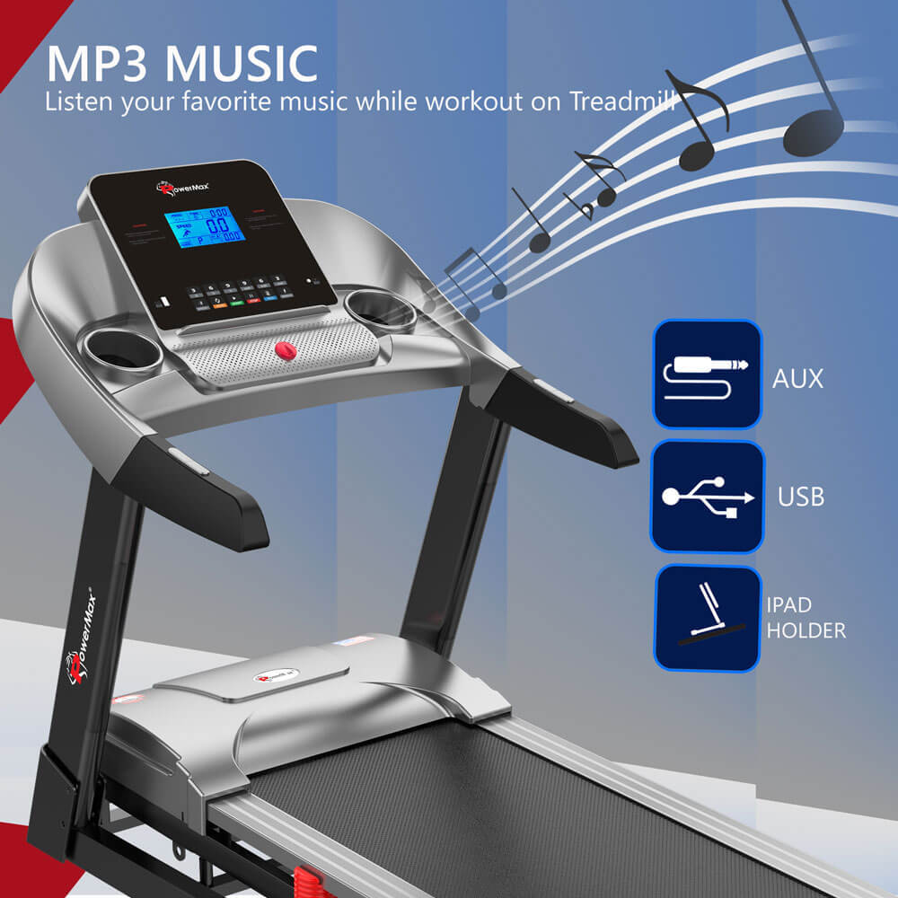 TAM-225 AC Motorized Treadmill with MP3 & iPad Holder