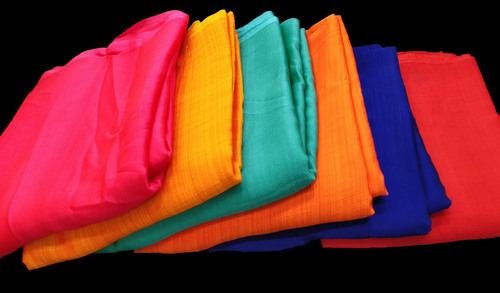 Poly Chiffon Fabric - 44 Inch Width, Dyed Plain Texture, Lightweight, Custom Lengths Available | Versatile Options in Various Colors