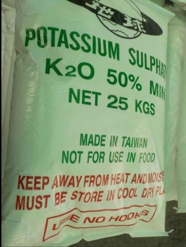 Potassium Sulphate - 50% Water Soluble Potassium, 17.5% Sulphate Sulfur | Ideal for Mechanical and Manual Applications, Enhances Fruit Quality and Drought Resistance