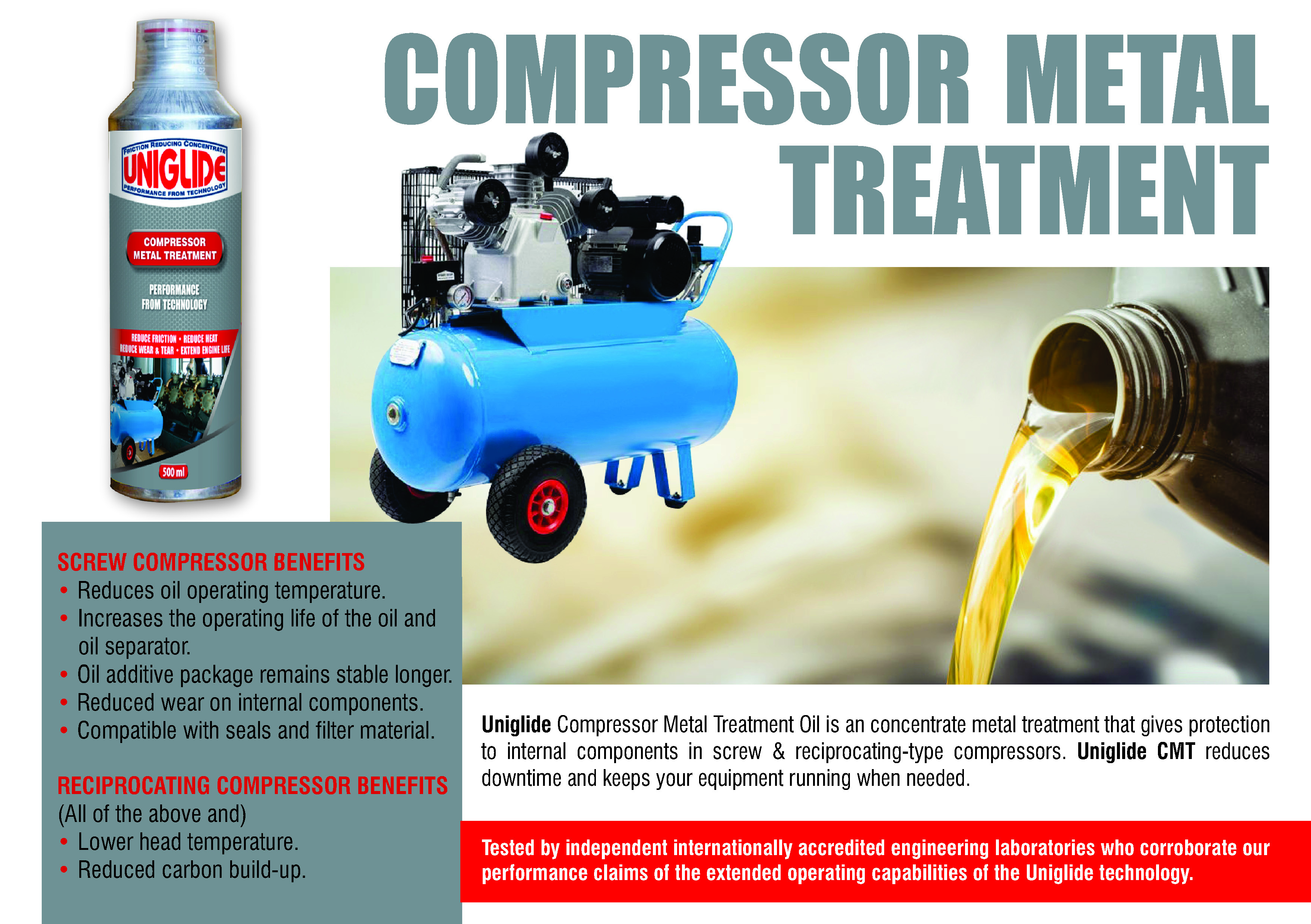 Compressor Metal Treatment Oil