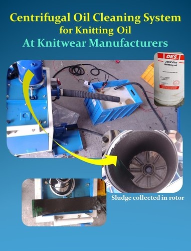 Oil Cleaning System For Knitting Oil