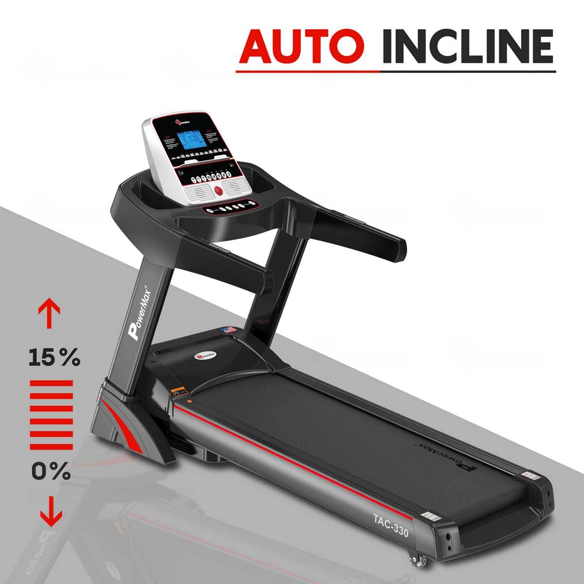 TAC-330 Semi-Commercial AC Motorized Treadmill with Semi-Auto Lubricating