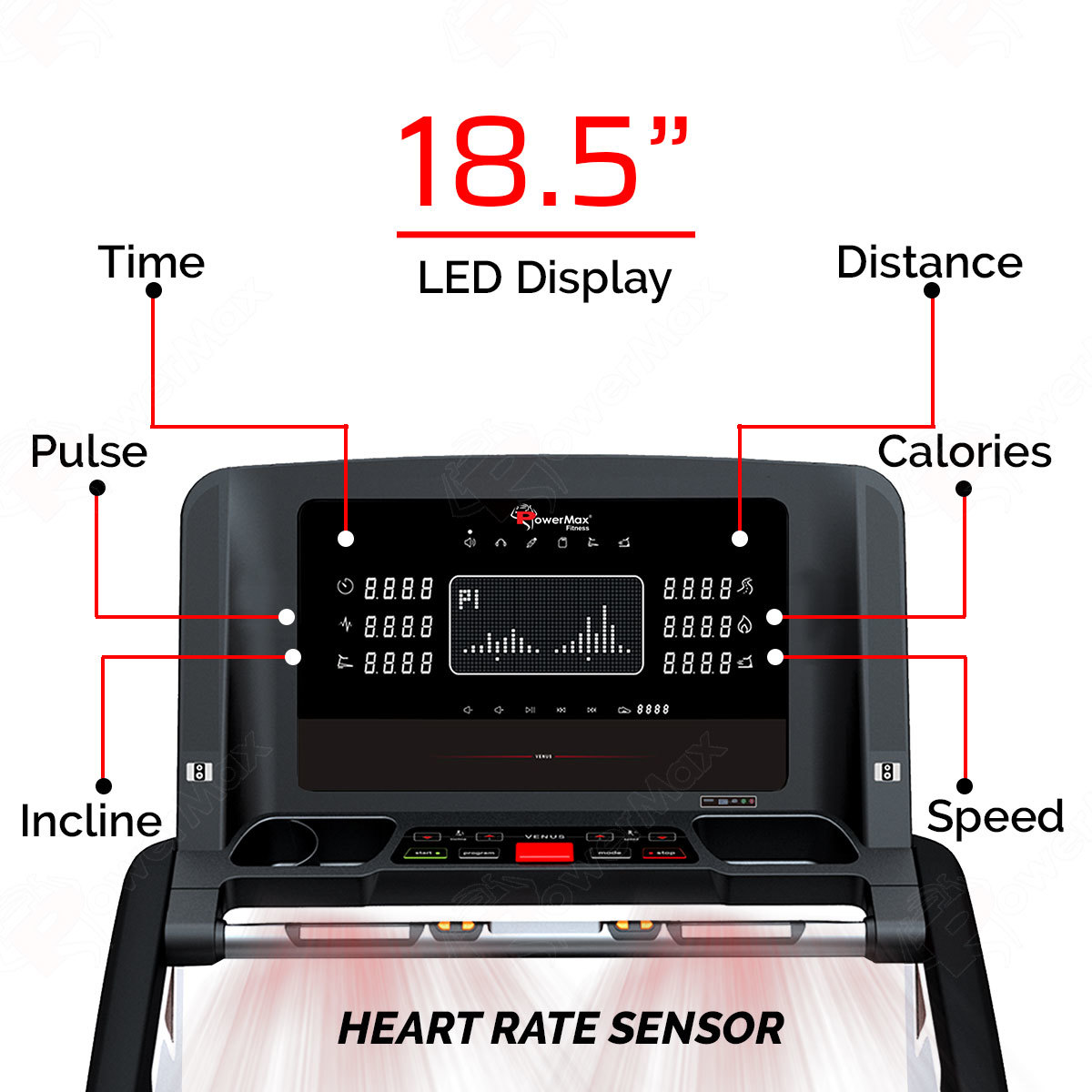 TA-C5 Premium Commercial AC Motorized Treadmill