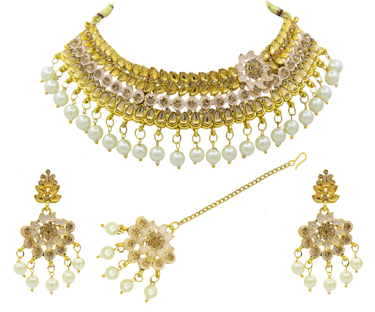 New Design Meenakari Choker Necklace Set