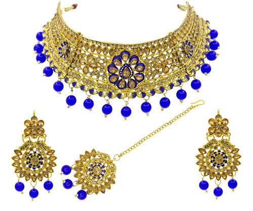 Latest Meenakari Choker Necklace Set