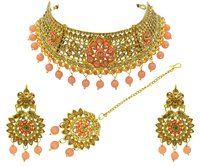 Latest Meenakari Choker Necklace Set