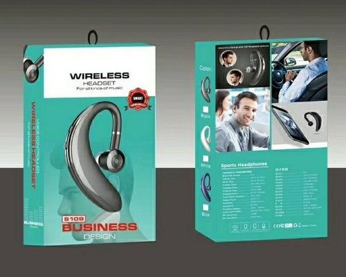 Black S109 Single Ear Wireless Bluetooth Headset