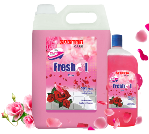 Floor Cleaner Freshol Rose - Liquid Disinfectant Floor Cleaner Delicate Pink | All-Purpose Cleaner for Tough Stains Refreshing Rose Fragrance Safe on Hands