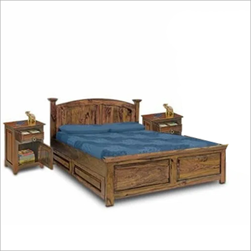 Handmade King Size Wooden Double Bed