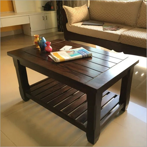 Rectangular Wooden Center Table