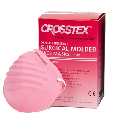 Crosstex Surgical Molded Pink Face Mask