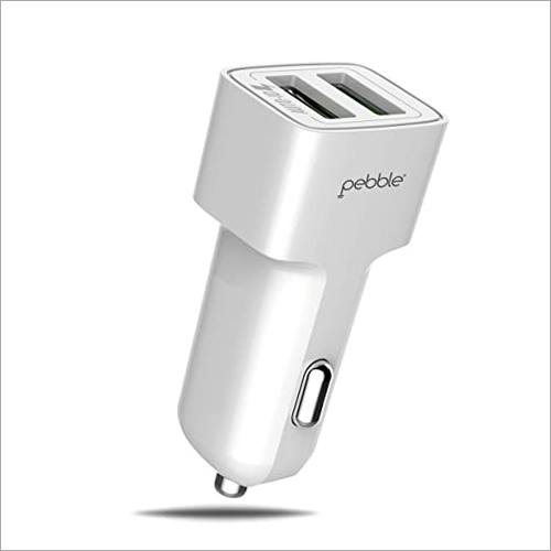 2 USB Port Car Charger With 1mtr Micro USB Cable