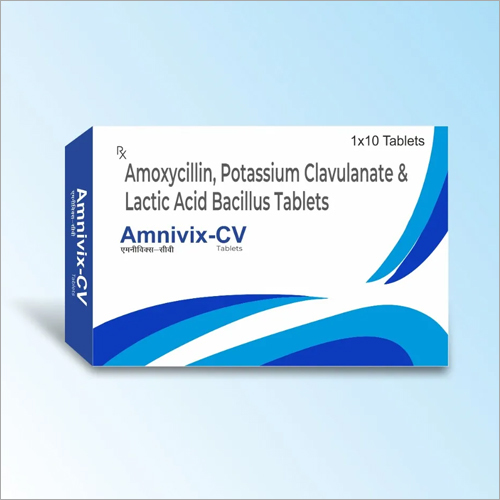 AMNIVIX CV TAB Amoxycillin Potassium Clavulanate and Lactic Acid Bacillus Tablets