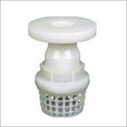 Pp Foot Valve With Flange End - Color: White