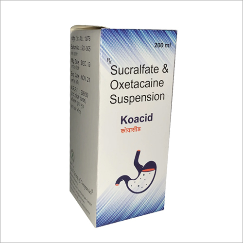 200 Ml Sucralfate And Oxetacaine Suspension General Medicines