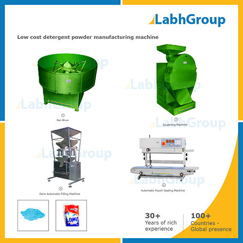 Automatic Low Cost Detergent Powder Manufacturing Machine